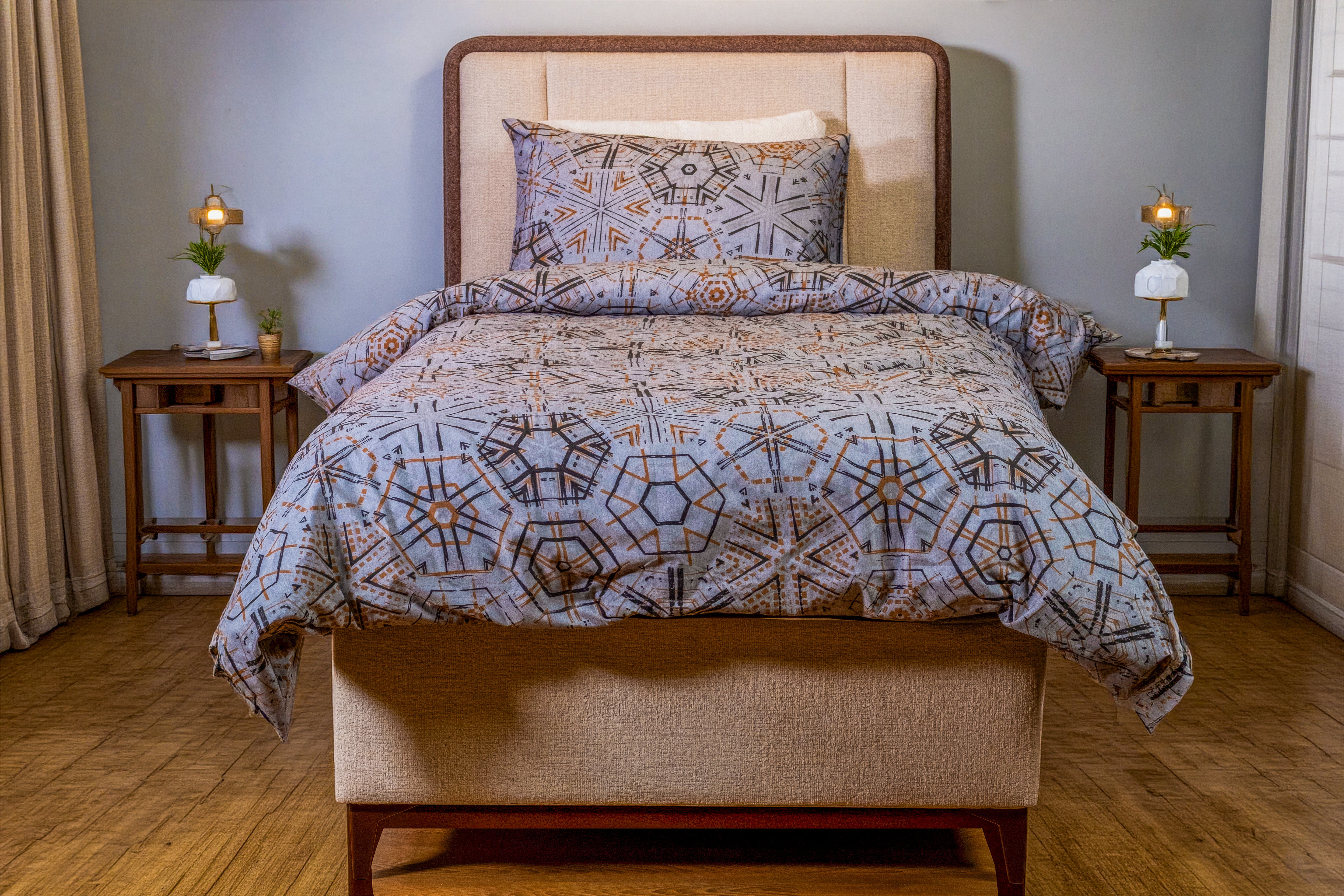 ORNIX ANTRASİT - Tek Kişilik Nevresim Takımı - 3 Parça