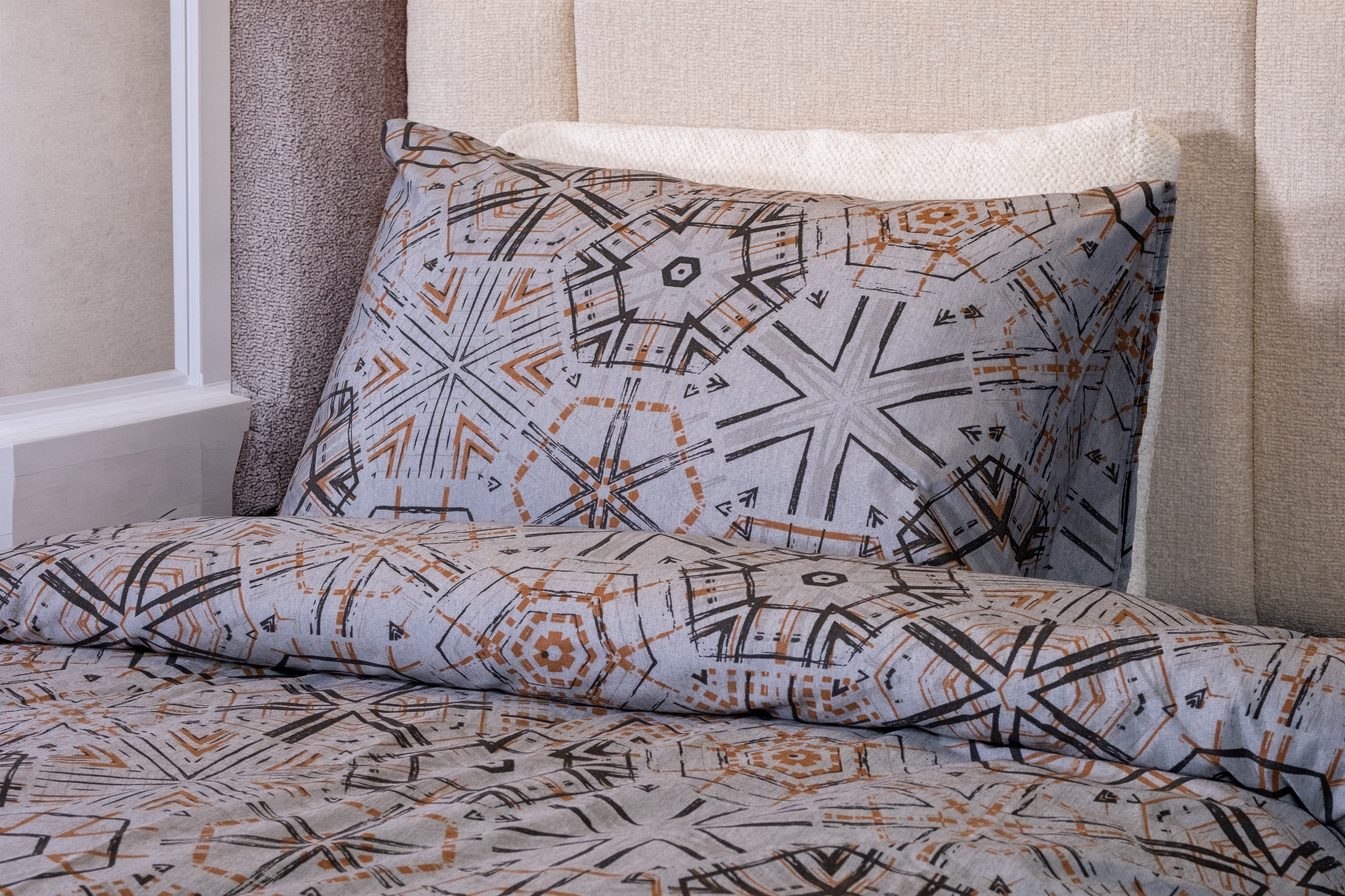 ORNIX ANTRASİT - Tek Kişilik Nevresim Takımı - 3 Parça