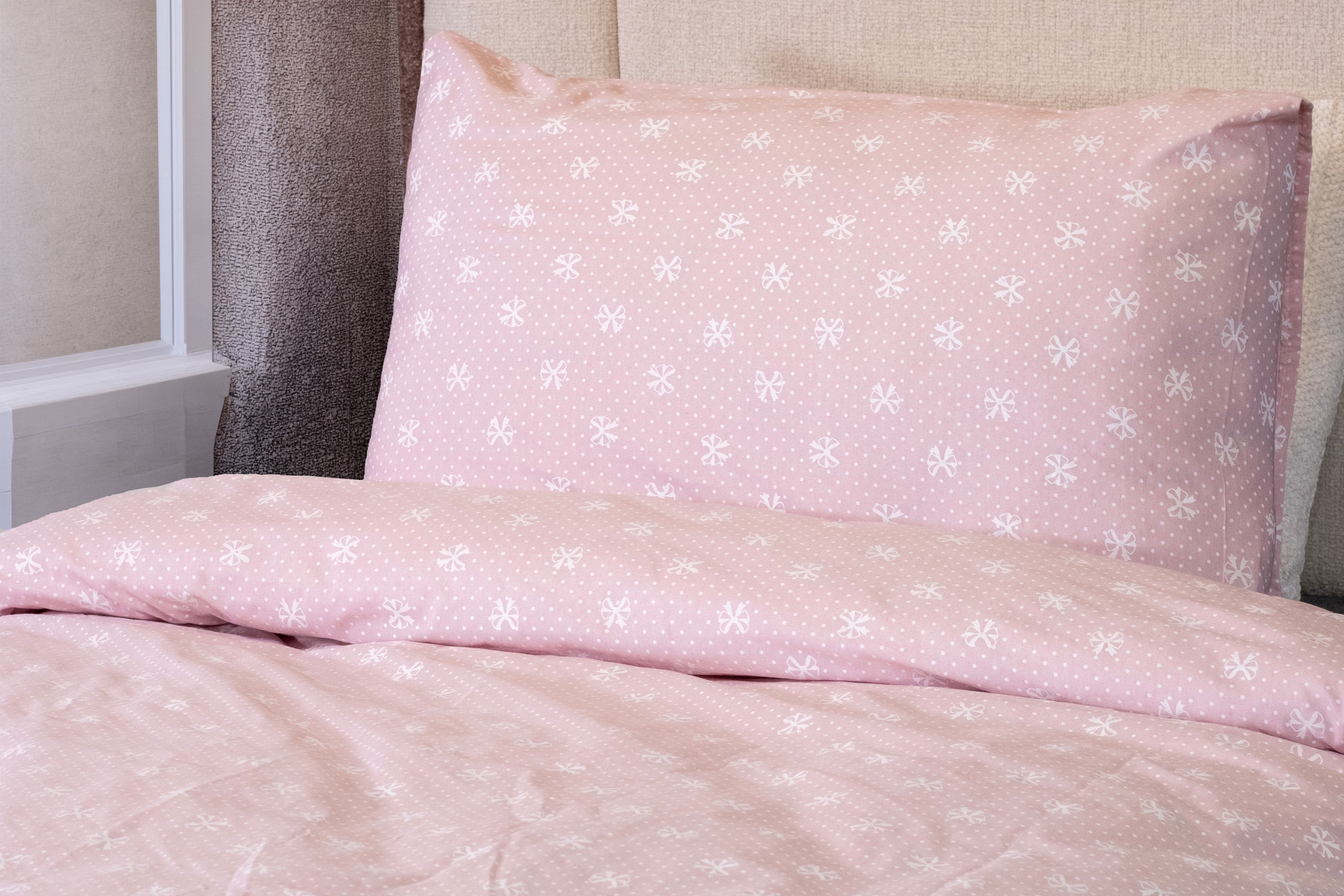 COTTON PINK - Tek Kişilik Nevresim Takımı - 3 Parça