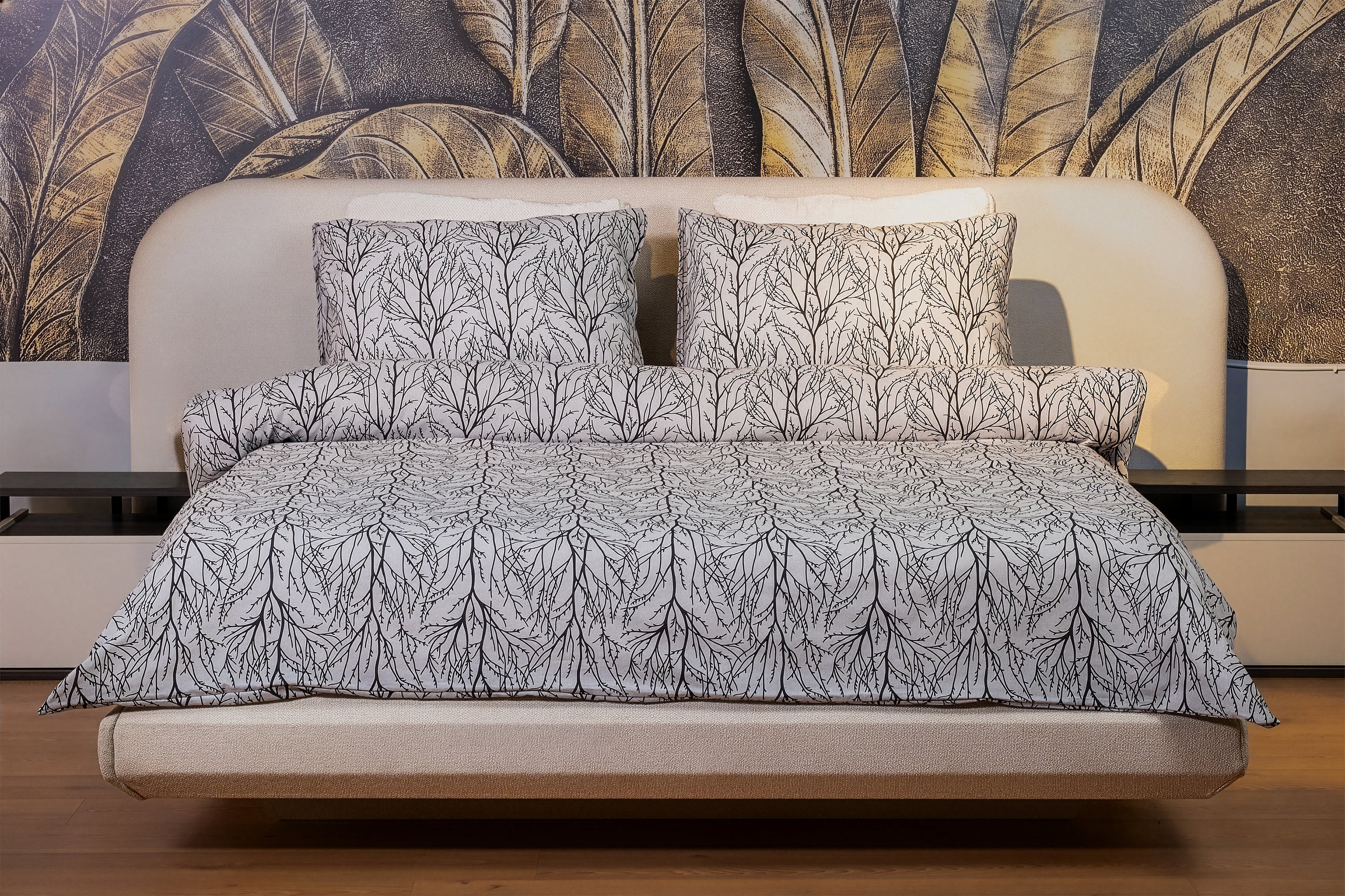 NERVA  - Çift Kişilik Nevresim Takımı - 4 Parça