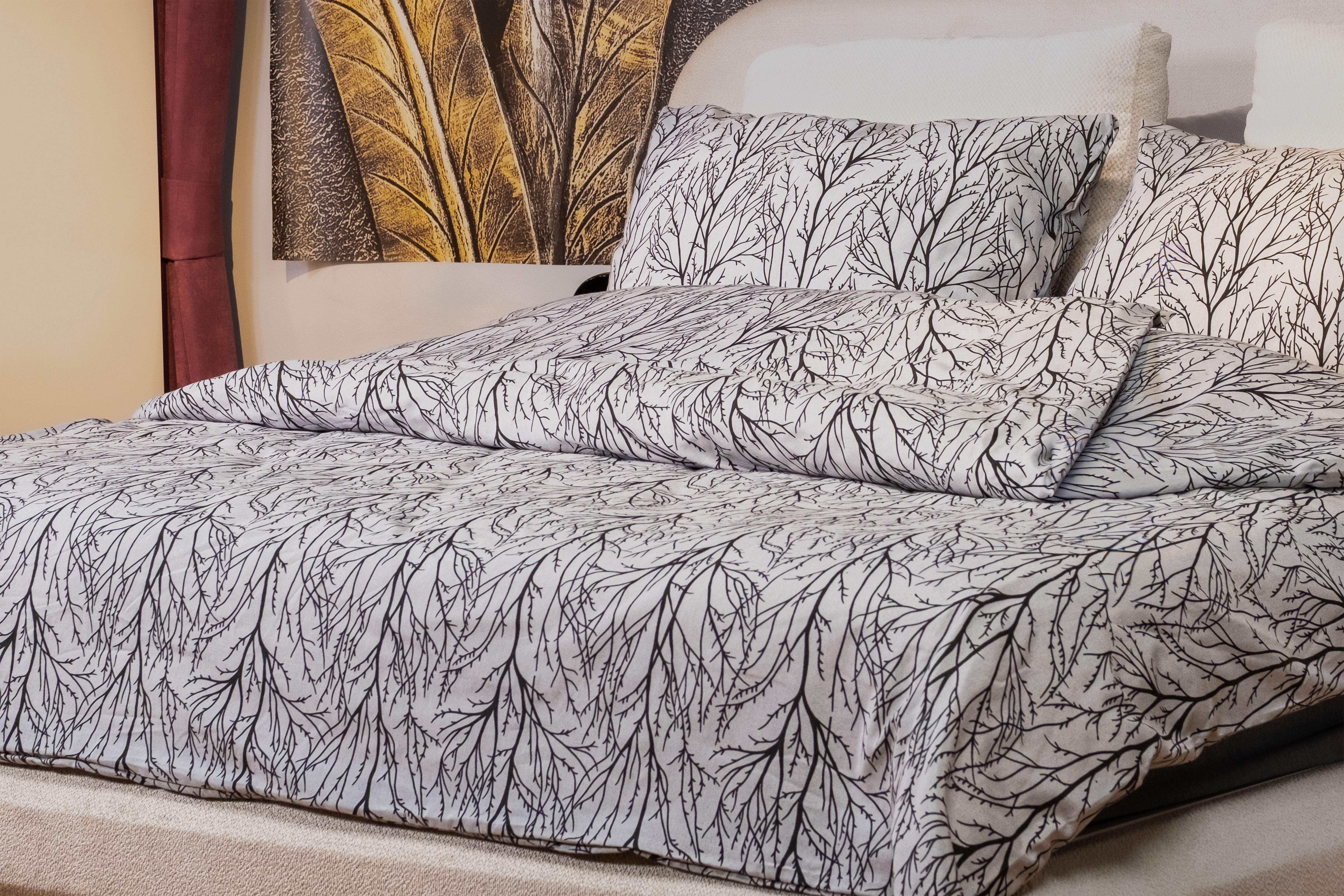 NERVA  - Çift Kişilik Nevresim Takımı - 4 Parça