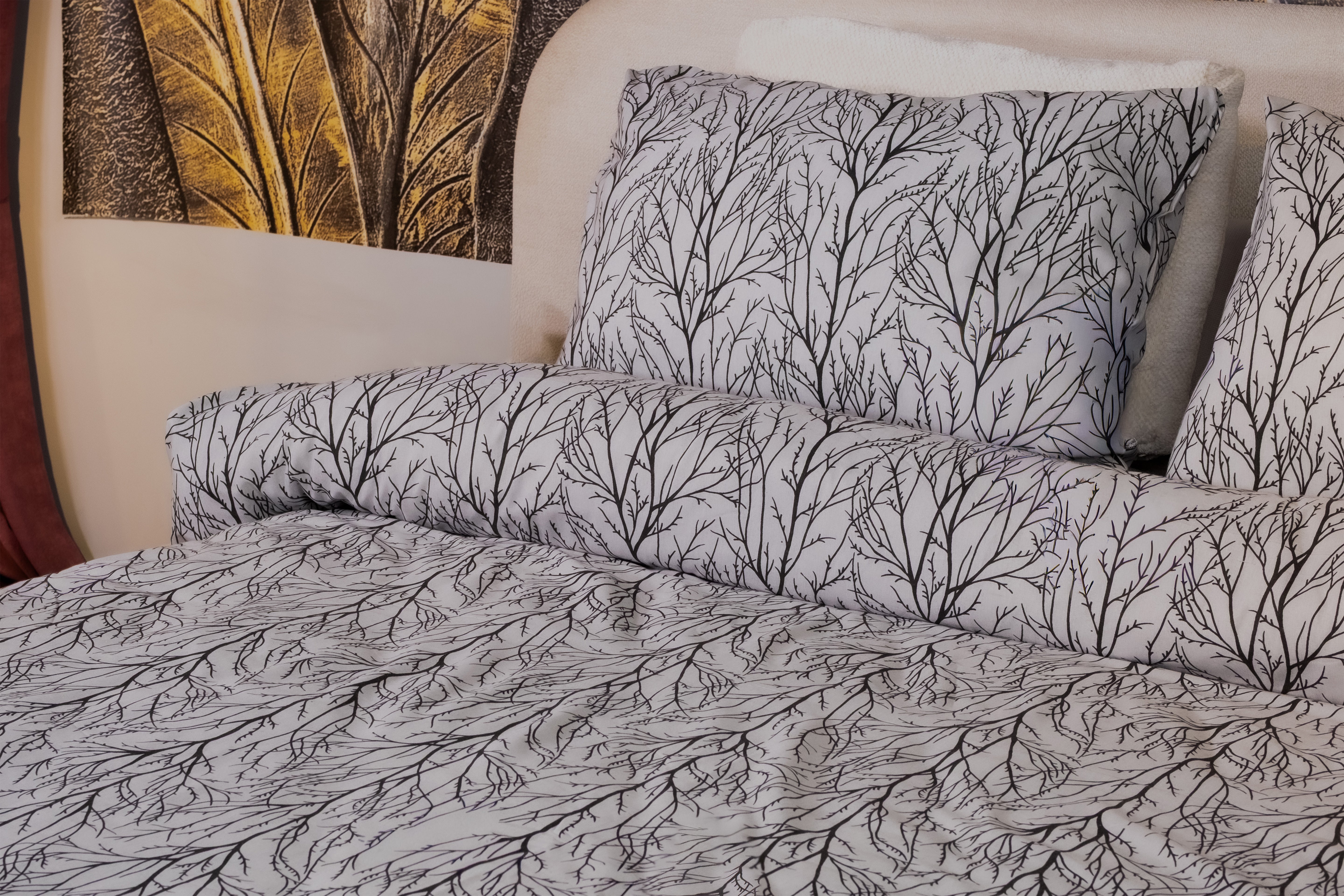 NERVA  - Çift Kişilik Nevresim Takımı - 4 Parça