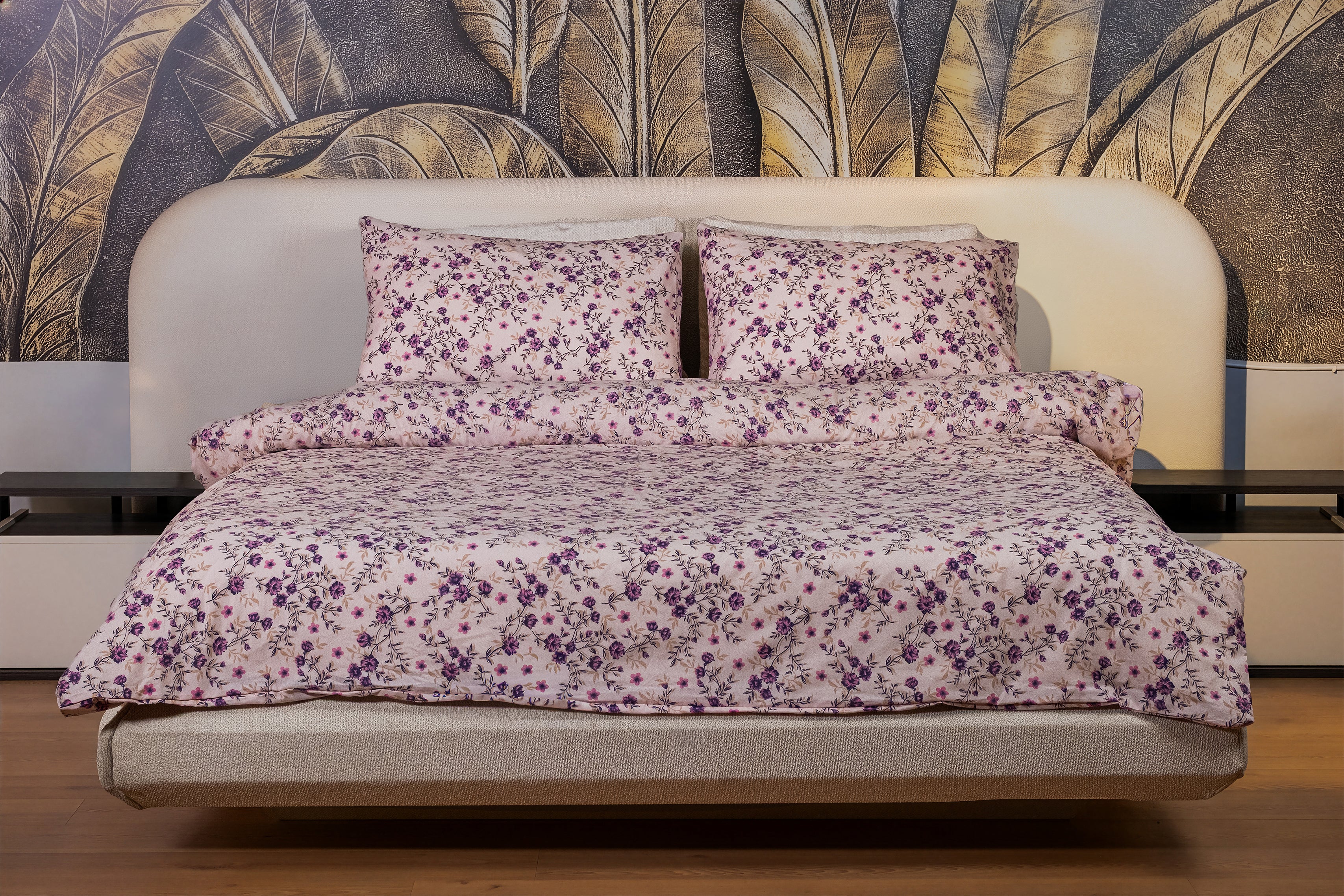 VIOLETTE GARDEN - Çift Kişilik Nevresim Takımı - 4 Parça